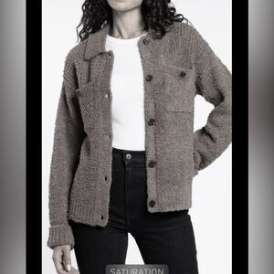 Thread & Supply my Nordstrom Olive Teddy Jacket